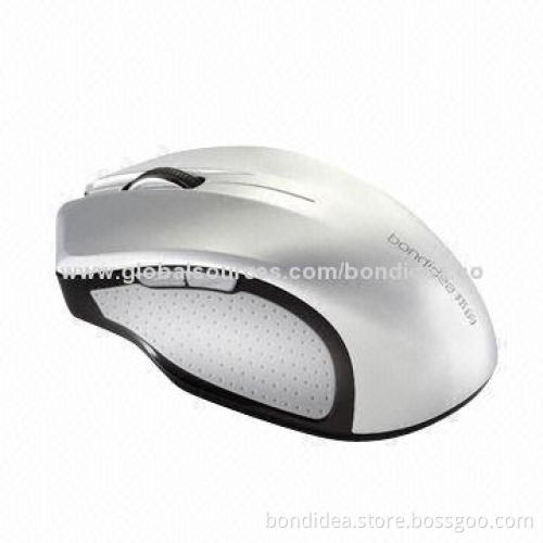 Wireless Mouse with 1,600dpi High-resolution, Left, Right and Middle Keys